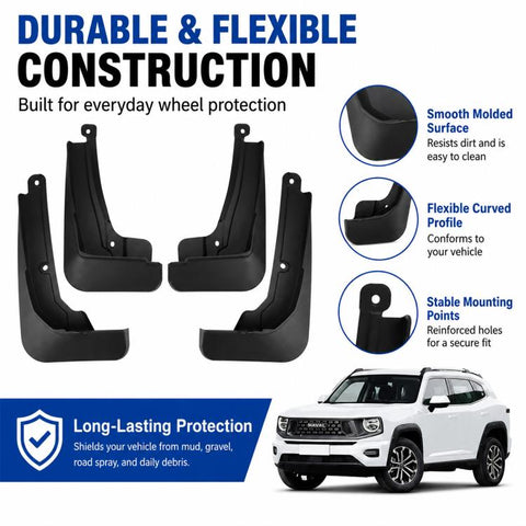 4pcs/Set Car Wheel Splash Flaps Fender Guard, For GreatWall Haval H7 2023-2025
