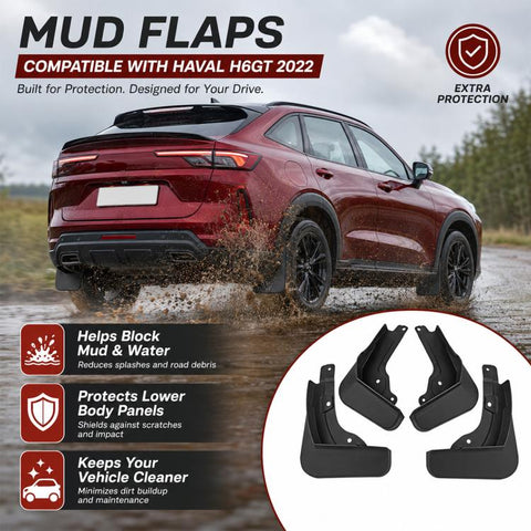 4pcs/Set Car Wheel Splash Flaps Fender Guard, For GreatWall Haval H6 GT 2022