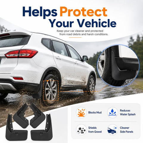 4pcs/Set Car Wheel Splash Flaps Fender Guard, For GreatWall Haval H2 2016-2020