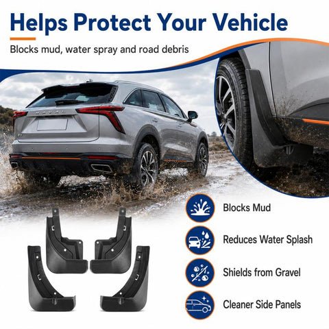 4pcs/Set Car Wheel Splash Flaps Fender Guard, For GreatWall Haval F7 2024