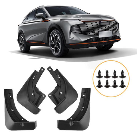 4pcs/Set Car Wheel Splash Flaps Fender Guard, For GreatWall Haval F7 2024