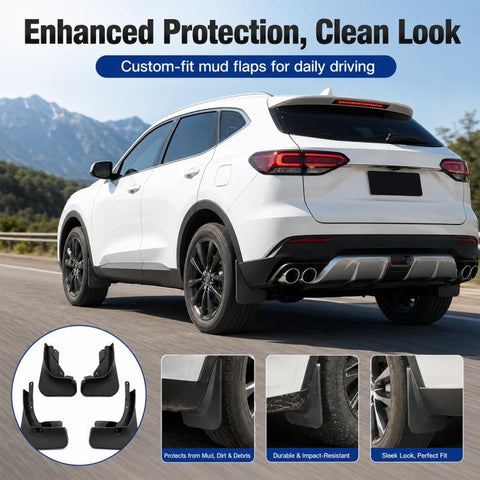4pcs/Set Car Wheel Splash Flaps Fender Guard, For GreatWall Haval F7 / F7X 2019-2021