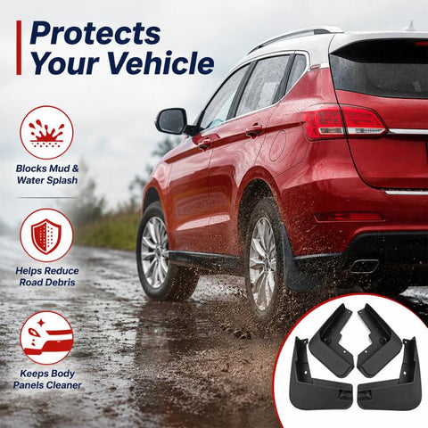 4pcs/Set Car Wheel Splash Flaps Fender Guard, For GreatWall Haval H2 2014-2020