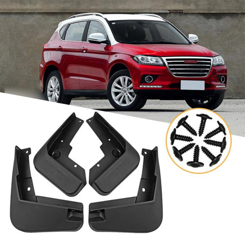 4pcs/Set Car Wheel Splash Flaps Fender Guard, For GreatWall Haval H2 2014-2020