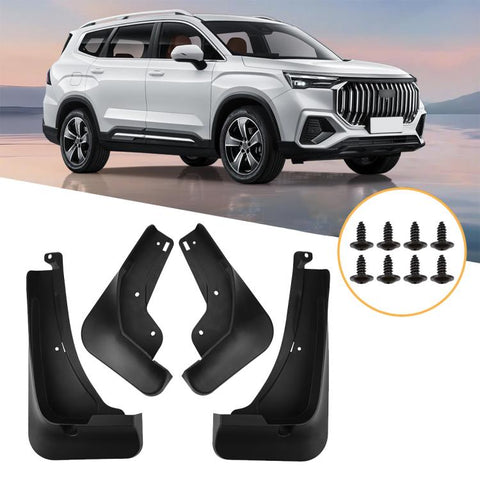 4pcs/Set Car Wheel Splash Flaps Fender Guard, For Geely Haoyue L 2025