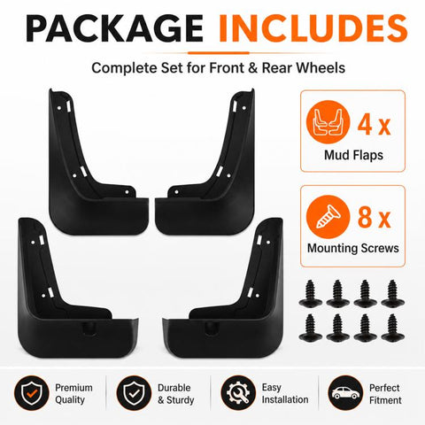 4pcs/Set Car Wheel Splash Flaps Fender Guard, For Geely LYNK & CO 08 EM-P 2026