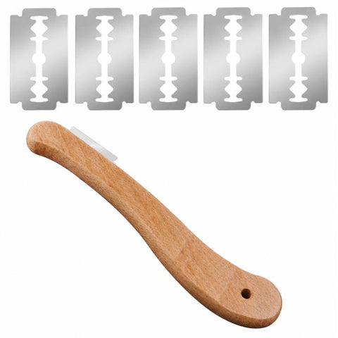 Wooden Handled Curved Bread Scorer, Wooden Handled Curved Bread Scorer