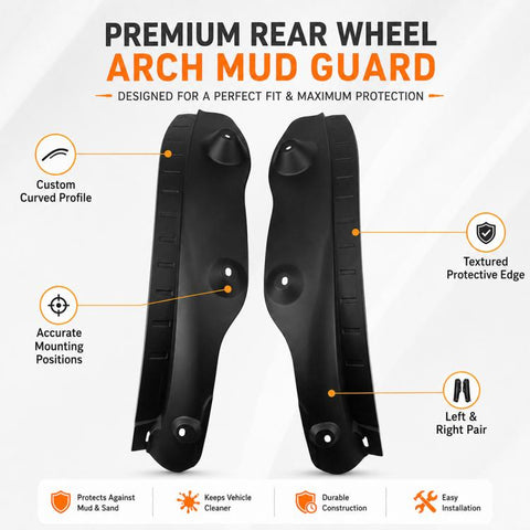 2pcs/Set Car Rear Wheel Splash Flaps Fender Guard, For Geely Galaxy Starship 7 EM-i 2025