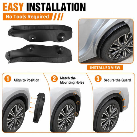2pcs/Set Car Rear Wheel Splash Flaps Fender Guard, For Geely Galaxy Starship 7 EM-i 2025
