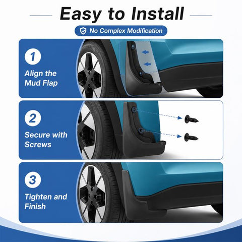 4pcs/Set Car Wheel Splash Flaps Fender Guard, For Geely Xingyuan 2024