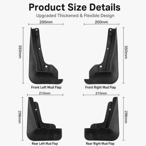 4pcs/Set Car Wheel Splash Flaps Fender Guard, For Geely LYNK & CO 01 2021-2023