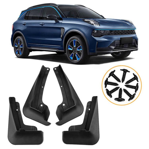 4pcs/Set Car Wheel Splash Flaps Fender Guard, For Geely LYNK & CO 01 2021-2023