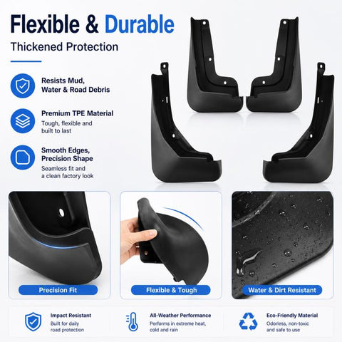 4pcs/Set Car Wheel Splash Flaps Fender Guard, For Geely Boyue REV 2026