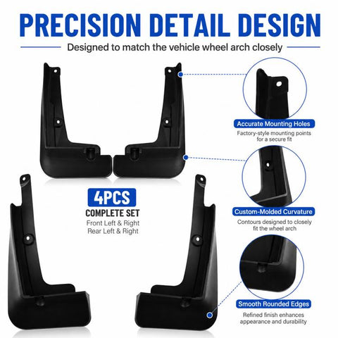 4pcs/Set Car Wheel Splash Flaps Fender Guard, For Geely LYNK & CO Z20 2025