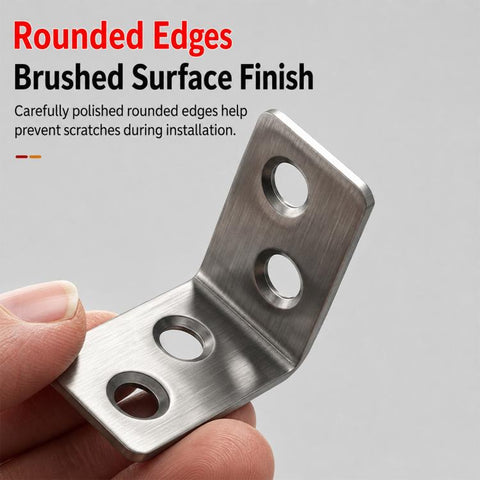 201 Stainless Steel L-shaped Right Angle Fixing Bracket, 201 Stainless Steel L-shaped