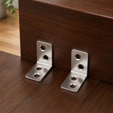201 Stainless Steel L-shaped Right Angle Fixing Bracket, 201 Stainless Steel L-shaped