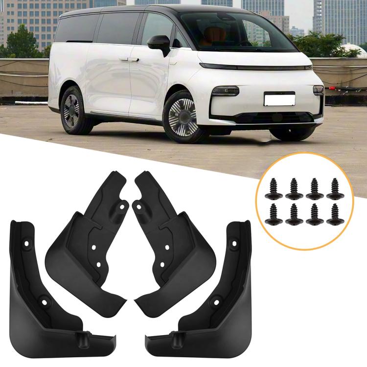 4pcs/Set Car Wheel Splash Flaps Fender Guard, For Geely LEVC L380 2024