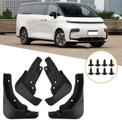 4pcs/Set Car Wheel Splash Flaps Fender Guard, For Geely LEVC L380 2024