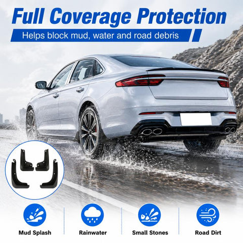 4pcs/Set Car Wheel Splash Flaps Fender Guard, For Geely Preface 2026