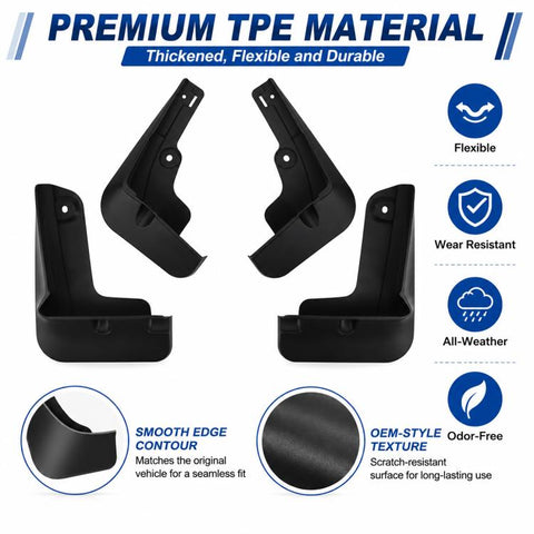 4pcs/Set Car Wheel Splash Flaps Fender Guard, For Geely LYNK & CO 07 EM-P 2026