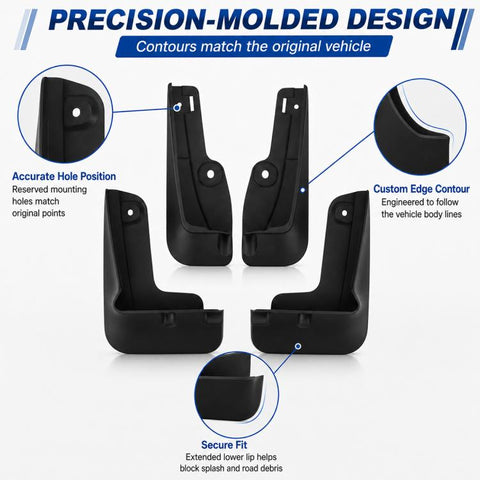 4pcs/Set Car Wheel Splash Flaps Fender Guard, For Geely LYNK & CO 07 EM-P 2026