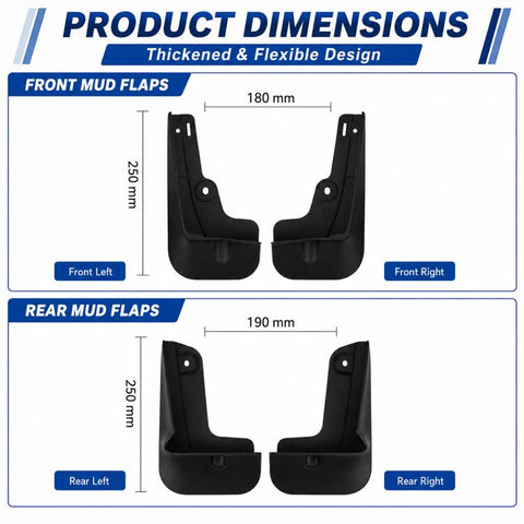 4pcs/Set Car Wheel Splash Flaps Fender Guard, For Geely LYNK & CO 07 EM-P 2026