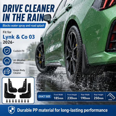 4pcs/Set Car Wheel Splash Flaps Fender Guard, For Geely LYNK & CO 03 2026