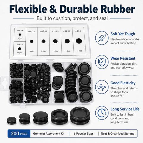 200 PCS/Set NBR Waterproof Seal Rubber Ring