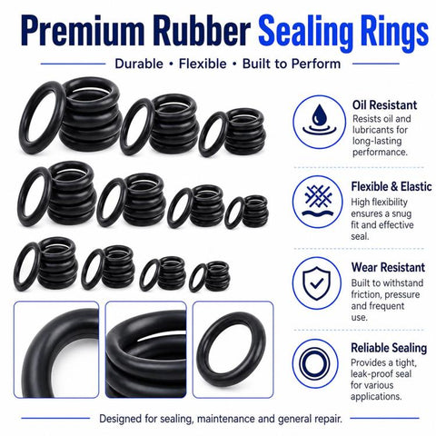 225 PCS/Set O-shaped Seal Fixing Rubber Ring Tool Kit