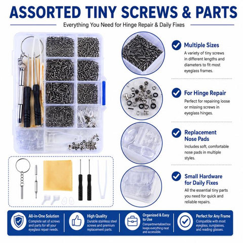Watch Glasses Repair Screw Tool Set