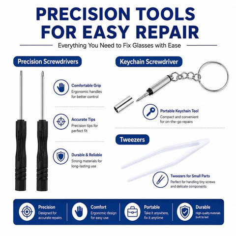 Watch Glasses Repair Screw Tool Set