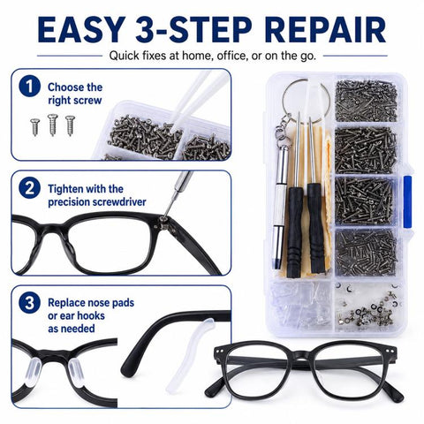 Watch Glasses Repair Screw Tool Set