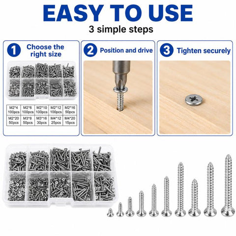 M2 Self-tapping Screw 620 PCS /  Set