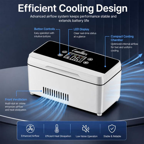 Insulin Portable Double-layer Cooling Box Medication Suitable for Car and Home Use