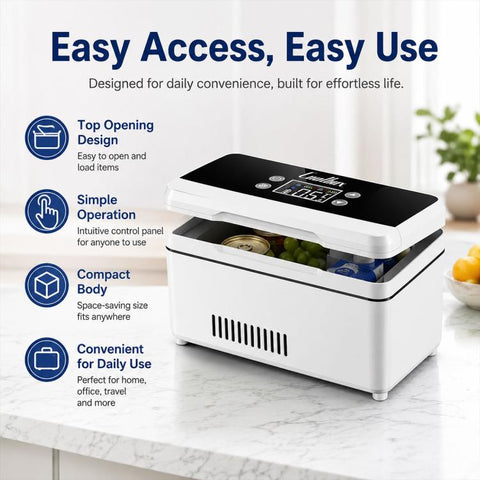 Insulin Portable Double-layer Cooling Box Medication Suitable for Car and Home Use