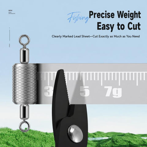 5pcs Dual Loop Embossed Scale Integrated Fishing Lead Sinker, 3.0g, 3.5g, 4.0g, 5.0g, 6.0g, 8.0g, 10g
