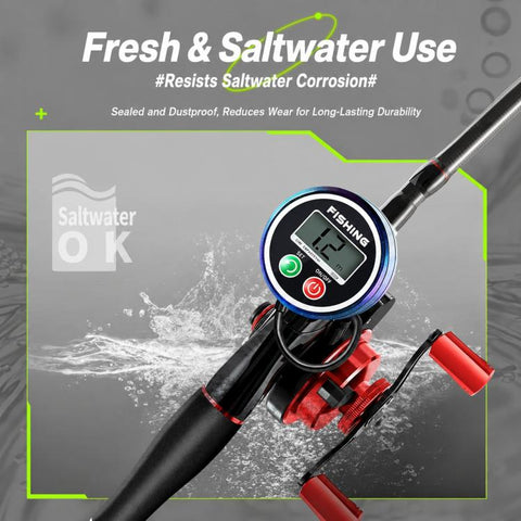 Magnetic Slow Descent Saltwater Raft Fishing Metal Reel, Basic-Left, Basic-Right, Line Guide-Left, Line Guide-Right, Digital Display & Line Guide-Left, Digital Display & Line Guide-Right