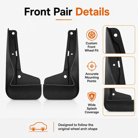 4pcs/Set Car Wheel Splash Flaps Fender Guard, For Changan UNI-V 2024