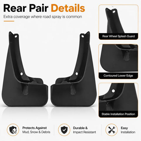 4pcs/Set Car Wheel Splash Flaps Fender Guard, For Changan UNI-K 2021-2024