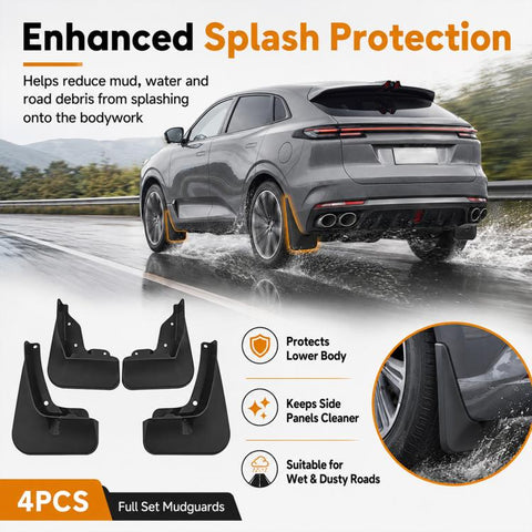 4pcs/Set Car Wheel Splash Flaps Fender Guard, For Changan UNI-K 2021-2024