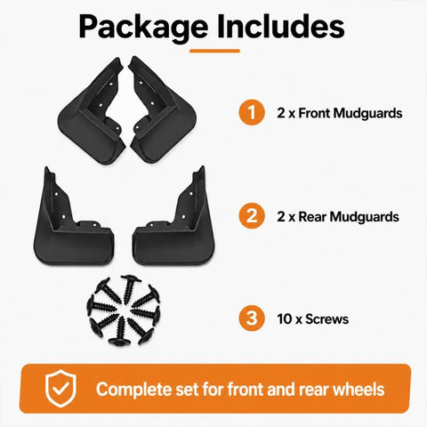 4pcs/Set Car Wheel Splash Flaps Fender Guard, For Changan UNI-K 2021-2024