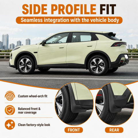 4pcs/Set Car Wheel Splash Flaps Fender Guard, For Changan NEVO Q05 2026