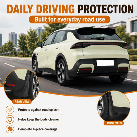 4pcs/Set Car Wheel Splash Flaps Fender Guard, For Changan NEVO Q05 2026