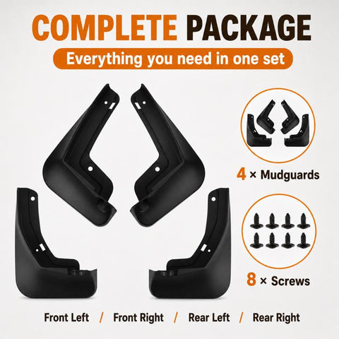 4pcs/Set Car Wheel Splash Flaps Fender Guard, For Changan NEVO Q05 2026
