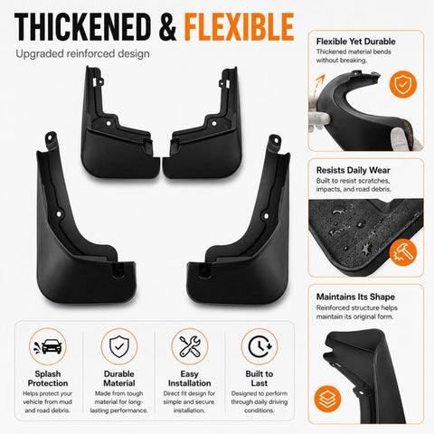 4pcs/Set Car Wheel Splash Flaps Fender Guard, For Changan Deepal S7 2023