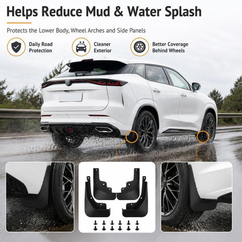 4pcs/Set Car Wheel Splash Flaps Fender Guard, For Changan UNI-Z 2025