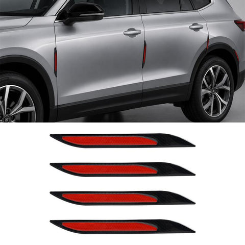 Bonnet Air Flow Vent Fender Sticker for Car Decoration, 4 PCS / Set