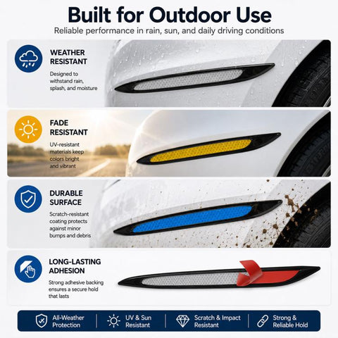 Bonnet Air Flow Vent Fender Sticker for Car Decoration, 4 PCS / Set