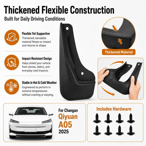 4pcs/Set Car Wheel Splash Flaps Fender Guard, For Changan NEVO A05 2025