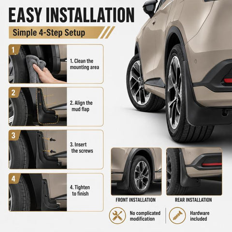 4pcs/Set Car Wheel Splash Flaps Fender Guard, For Changan CS75 PLUS 2025